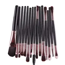 Paradise 2016 fashion design Very Soft 15 pcs Eye Shadow Foundation Eyebrow Lip Brush Makeup Brushes Tool Free Shipping Apr26