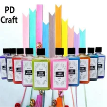 Растительного дубления безалкогольной кожи краситель 10 цветов chosing Diy ручной работы японский ремесло солевой кожи красители 80 мл