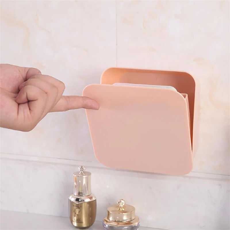 2018   Home Waterproof Bathroom Toothbrush Wall Mount Holder Organizer04