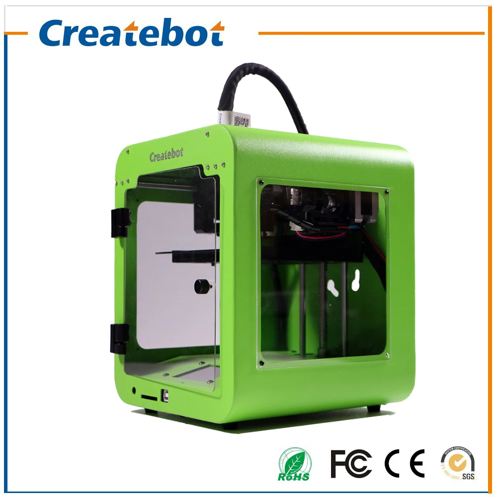 5 Colors for Choice Factory Price Build Size 85*80*94mm Createbot Touchscreen Super Mini 3D Printer with Single Extruder on Sale