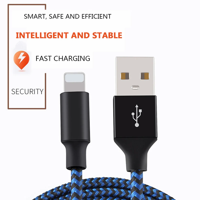 NOHON нейлоновый usb кабель для зарядки и передачи данных iPhone X XS MAX XR 8 7 6 6S 5 5S Plus