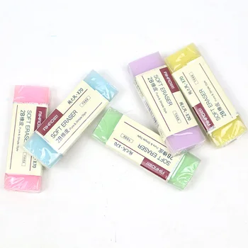 

3pcs/lot Cute Kawaii Pencil Erasers Candy Colors Big&Small Mechanical Pencil Rubbers For Kids Student Gift School Supplies
