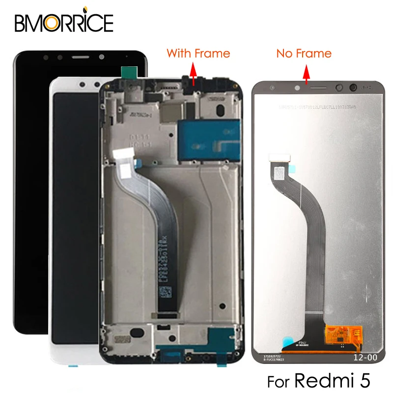 

For Xiaomi Redmi 5 LCD Replacement Display Touch Screen Assembly With/No Frame Spare Parts 5.7 inch Black White Gold