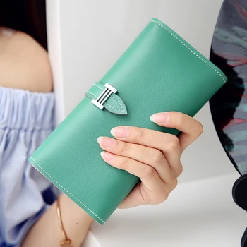 

MIWIND 2017 12Colors Fashion Lady Bags Women Wallets PU Leather New Design Famale multi Purse Card Holder Long Wallet TJM1047