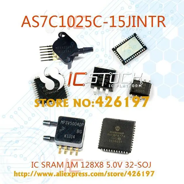 Бесплатная Доставка AS7C1025C-15JINTR IC SRAM 1 М 128X8 5.0 В 32-SOJ 7C1025 AS7C1025 3 ШТ. |