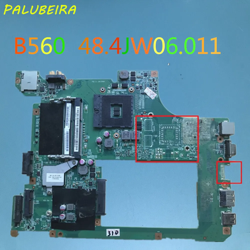 PALUBEIRA 48.4JW06.011 подходит для lenovo B560 Материнская плата ноутбука hm55 полностью Протестирована Работа