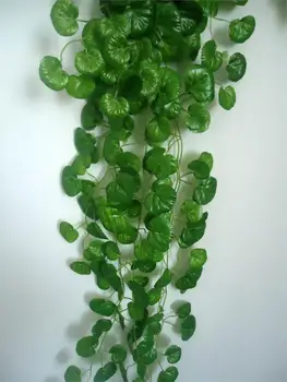 

Simulation Ivy Begonia Leaves Wall Mounted Vine Plants Garden Decoration Flowers Rattan 2m Long 12pcs/lot