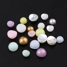 8mm 20Pcs 3D Mixed Color Matte Candy Concave pearls curved Top Level Beads DIY Nail Art Glitter pearls Manicure Decoration Tool