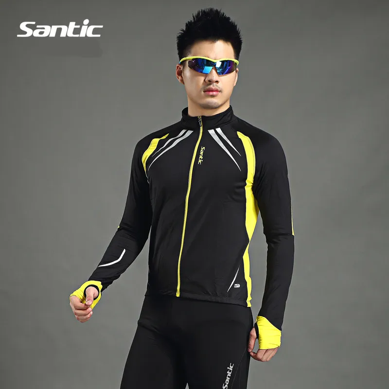 

Santic Men's Cycling Jersey Autumn & Winder Long Sleeve Jacket Outdoor Riding Sports Clothes Male/Female Thermal Bike Top Jersey