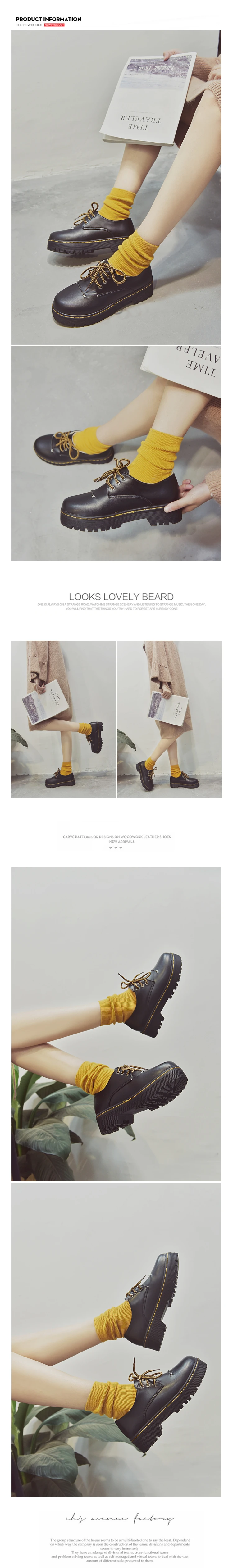 Mazefeng/Новинка года; модная женская повседневная обувь; сезон весна-осень; женская кожаная обувь на шнуровке в британском стиле; женская обувь на плоской подошве в консервативном стиле