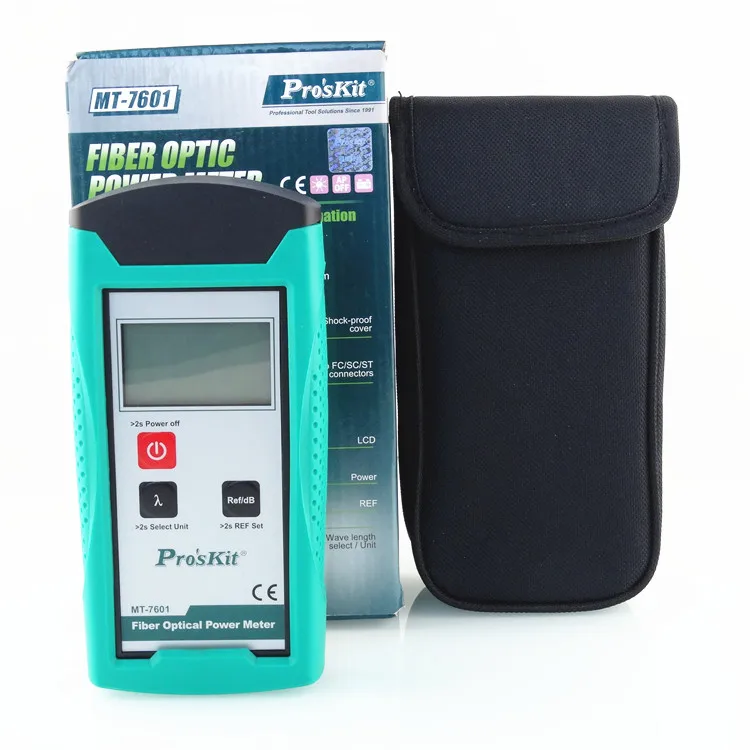 

Prokits MT-7601-C Fiber Optic Power Meter Adapts to FC/SC/ST Connectors