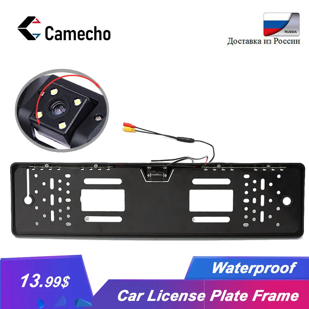 Camecho Автомобильная камера заднего вида в ЕС Европейский номерной знак рамка ночного видения водонепроницаемый автомобиль обратный резервный Парковка