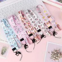 Универсальный мультяшный креативный длинный широкополосный тканевый регулируемый ремешок для мобильного телефона для iPhone6S 7 8P Xs max Xr