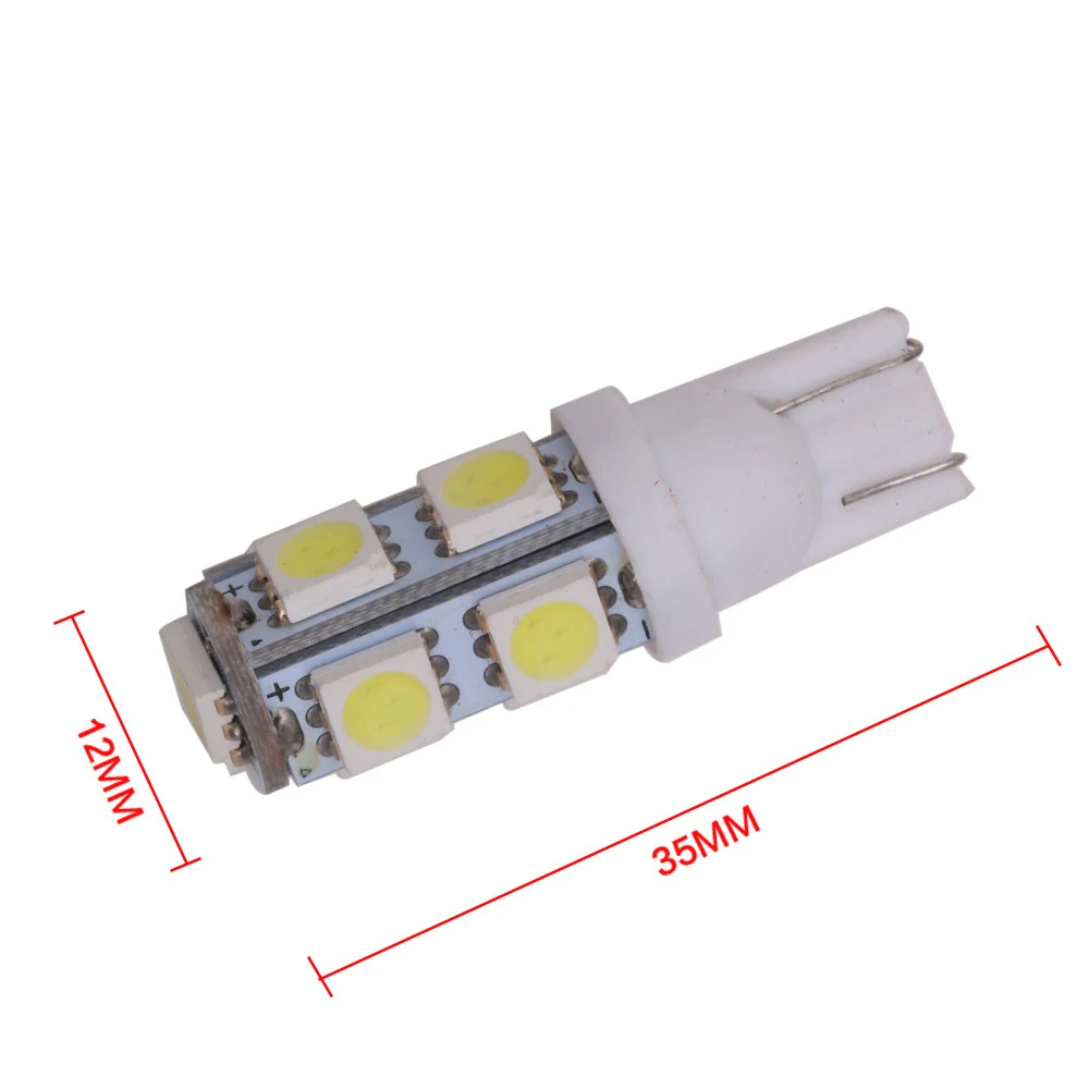 100pcs Auto Car Led Light 194 168 W5W T10 9 SMD 5050 LED Automobiles Side Marker Diode Lamp Bulb Wedge Interior Light 12V 24V (5)
