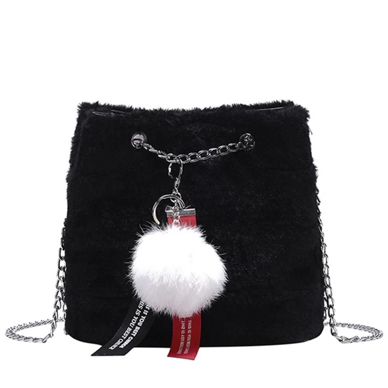 

2018 new winter fashion Mini Ladies single shoulder bag handbags women bags designer velvet chain shoulder bag
