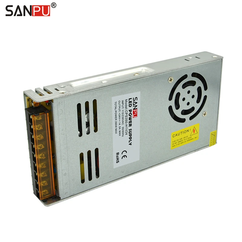 SANPU 24 V 15A источник питания 350 W 110 V AC/DC 24 вольт трансформатор 220 V 24 V светодиодный драйвер(замена MeanWell LRS-350-24