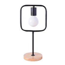GTBL квадратная Минималистичная современная деревянная лампа бар Спальня прикроватная настольная лампа креативный минималистичный квадратный металлический декоративный светильник кровать