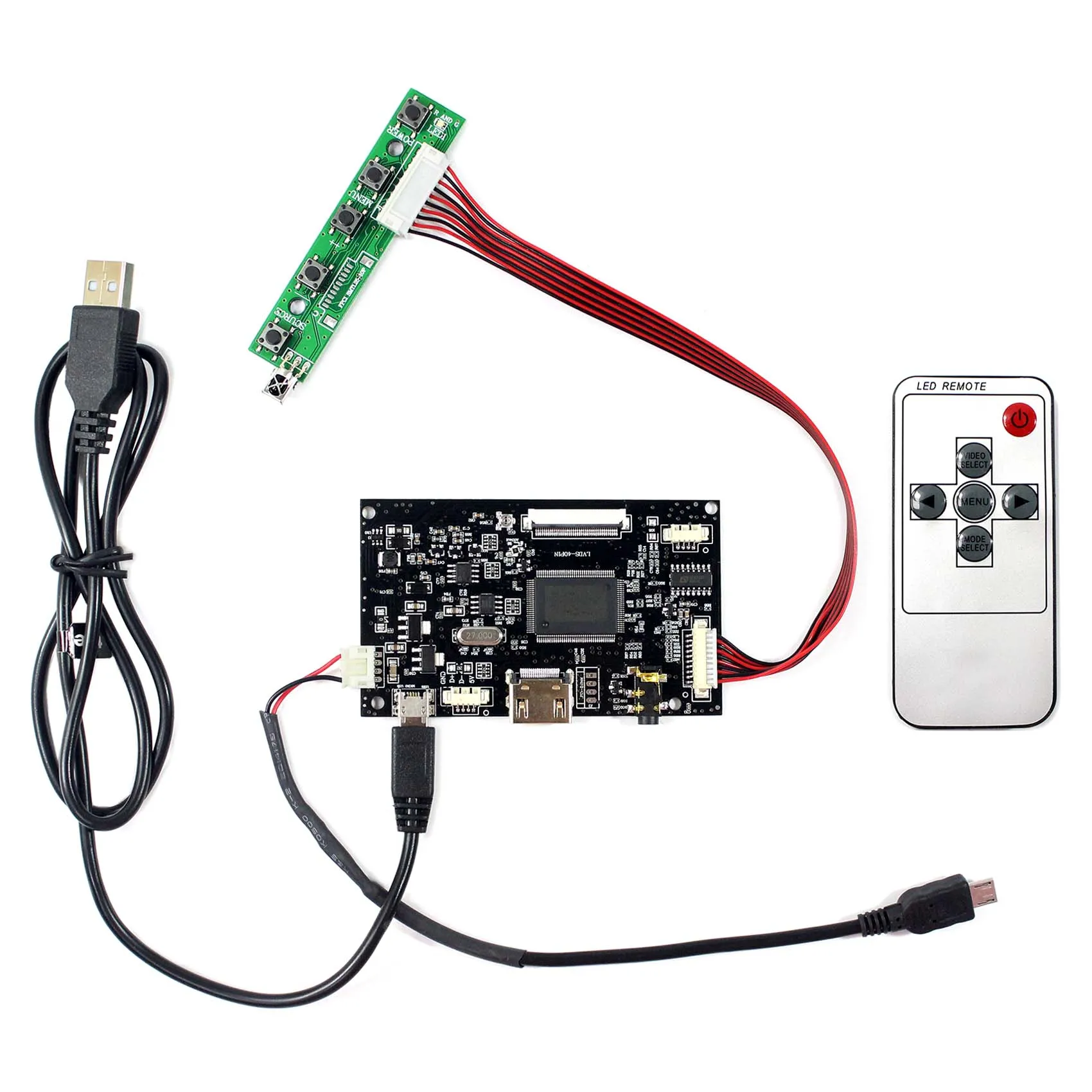 HD MI плата контроллера для 7 &quot1024x600 40Pin ЖК дисплей Экран AT070TNA2 подходит Raspberry
