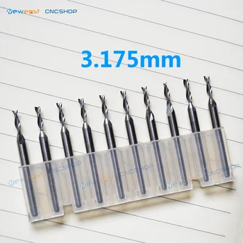 

3.175mm Acrylic endmill,blade length 10mm, Plastic, Aluminum, PVC Aluminum Based PCB Metal Core PCB MCPCB end mill