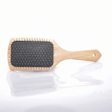 Деревянная щетка для волос древесины Уход за волосами и Красота спа, массажная расческа ручка Антистатическая щетка для волос S29D5