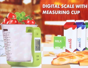 

Mutifunctional Measuring Cup Scales LCD Display Digital Electronic Tool Scale Temperature Measurement Cups Kitchen Gadgets tools