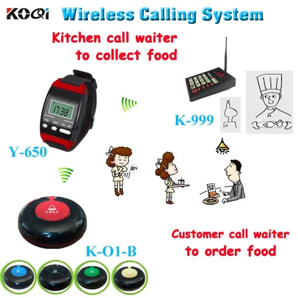 K-999+650+O1-B Restaurant calling bell service 