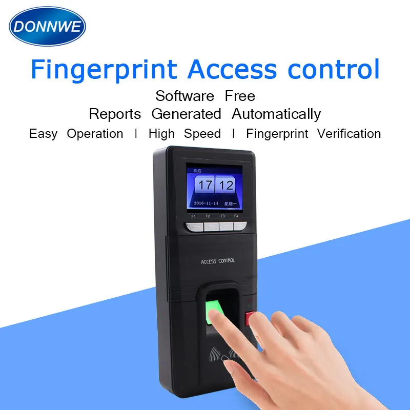 

Donnwe M10 Biometric Fingerprint Access Control Time Attendance Fingerprint Attendance English