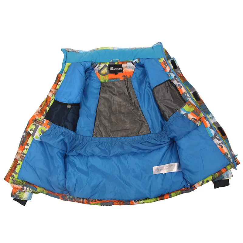 Goexplore بدلة تزلج الرجال في الهواء الطلق للماء التزلج الجبلية الرياضة على الجليد دعوى الثلوج بدلة الشتاء الرجال السراويل و سترة الذكور