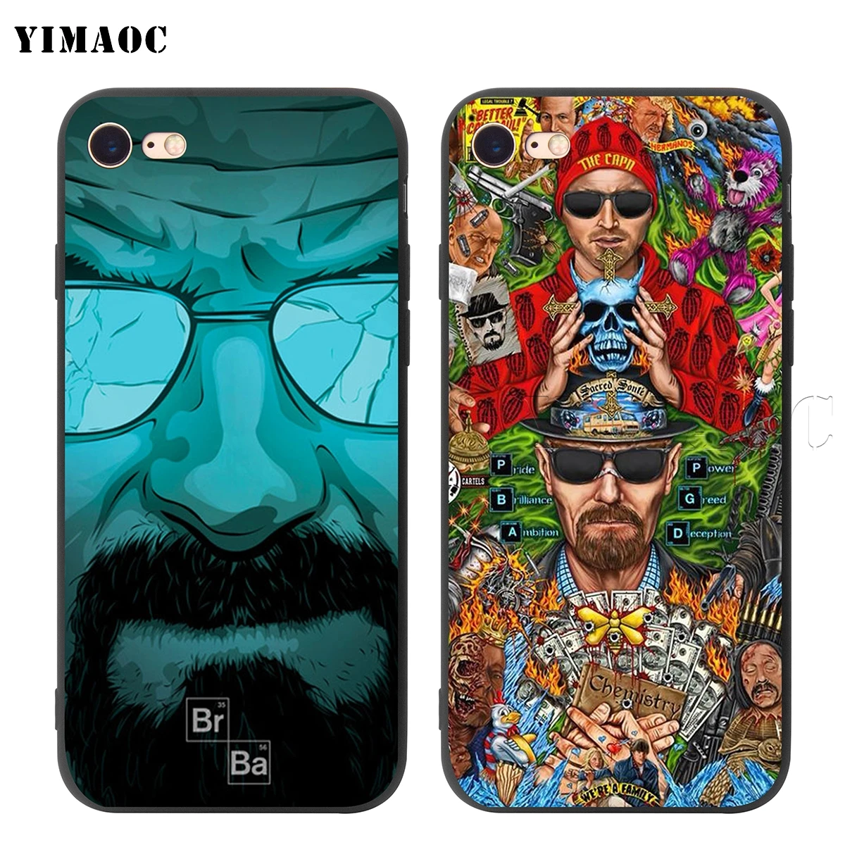 YIMAOC هايزنبرغ كسر سيئة سيليكون لينة حقيبة لهاتف أي فون XS ماكس XR X 8 7 6 6 S زائد 5 5 S SE