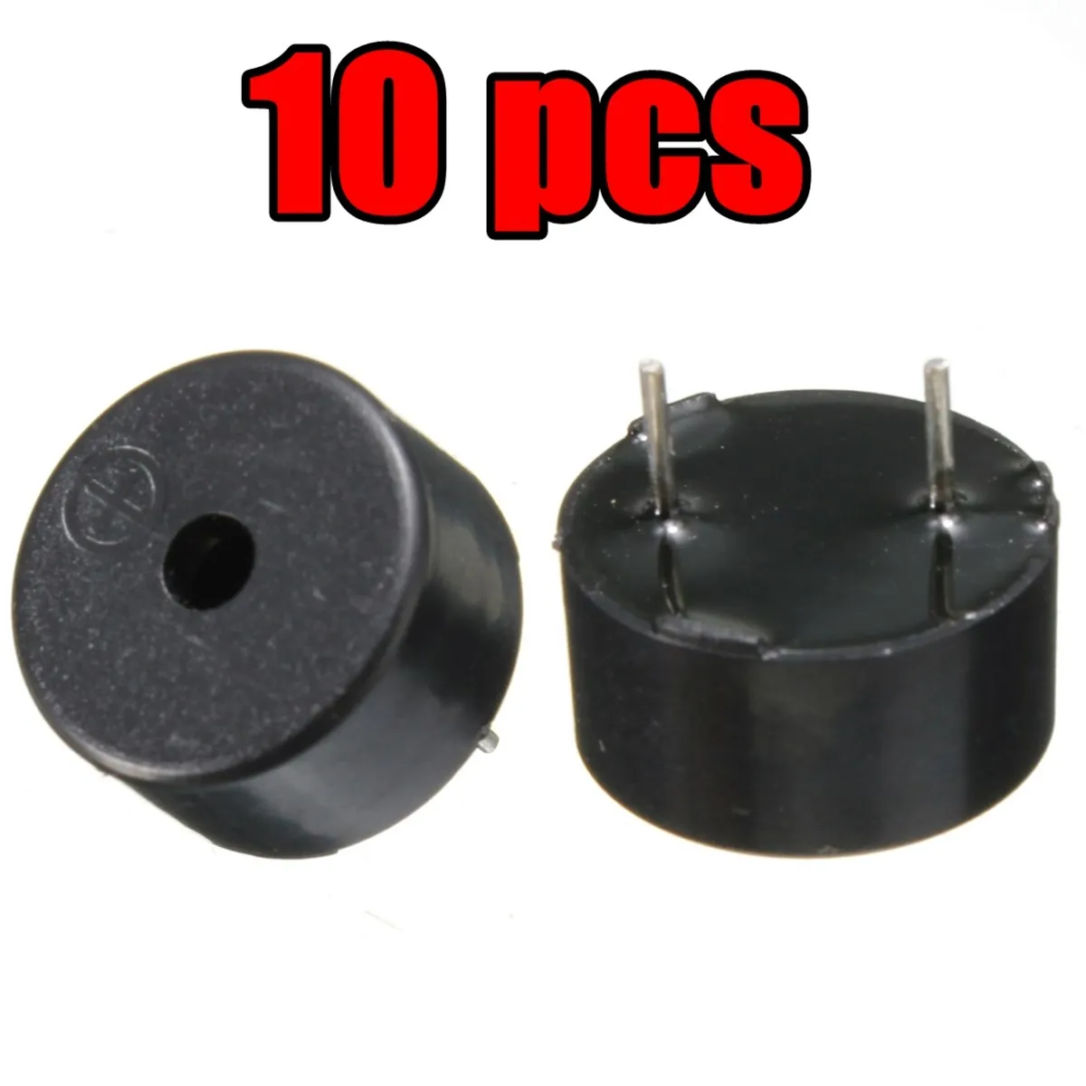

10PCs 2 Pin Passive Electronic Piezoelectric Piezo Buzzer AC 1-3V Black 14 x 7mm