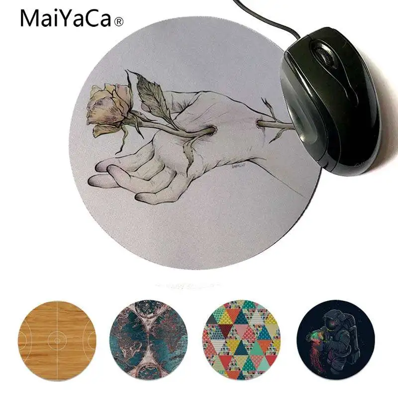 MaiYaCa simple small Mouse pad PC Computer mat 20x20cm 22x22cm diameter round mouse padin Mouse