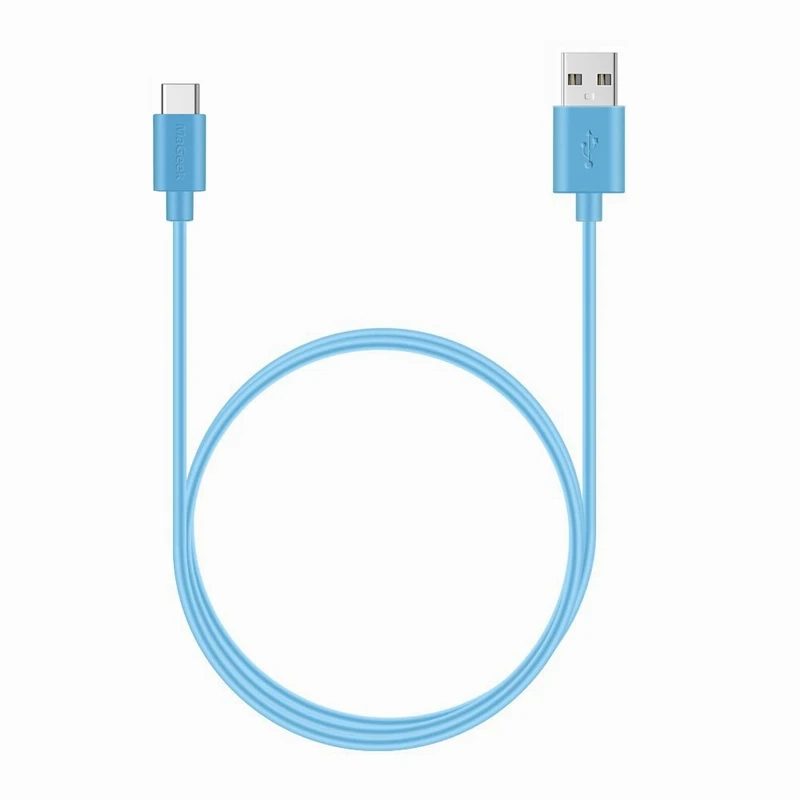 MaGeek usb type-C кабель 0,3 м 1 м 1,8 м 3,0 м Быстрая Зарядка Кабели для мобильных телефонов USB-C 2,0 кабель для samsung S8, huawei P9, Xiaomi - Цвет: Синий