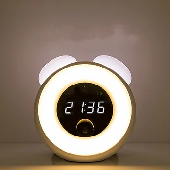 

Wake Up Alarm Clock LED Alarm Clocks Digital Touch Control Sensor Electronic Table Clock Bedside LED Night Light Desk Lamp