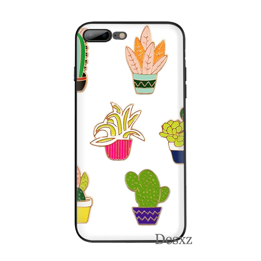 TPU чехол для телефона конфетного цвета художественный лист Iphone 5 5S SE 6 6s 7 8 Plus X XR XS Max
