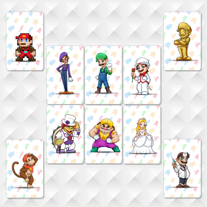 Последние данные Новые 10 шт./лот Ntag215 Печатные NFC карты написанные Tagmo работы для Ns switch игры с бесплатным держателем карт