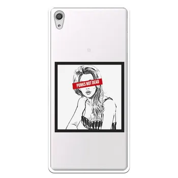 

Punks Not Dead WP002 costume drawing stand case for Sony Xperia XA Ultra