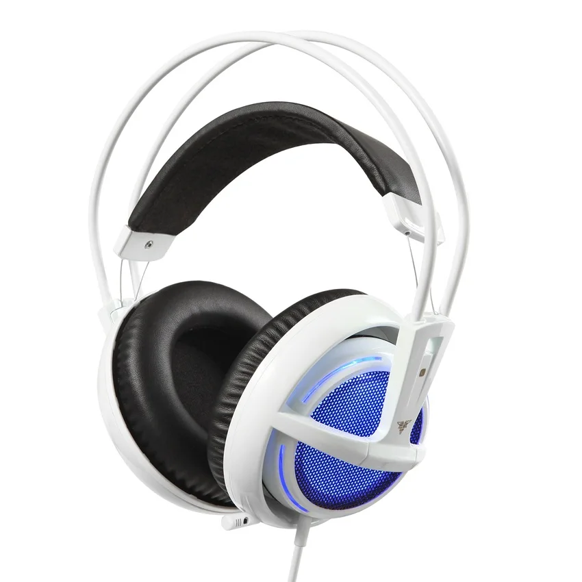 

Gaming Headphones For PC Steel Series V2 Frost Blue Luminous Headset With Microphone For Computer Gamer