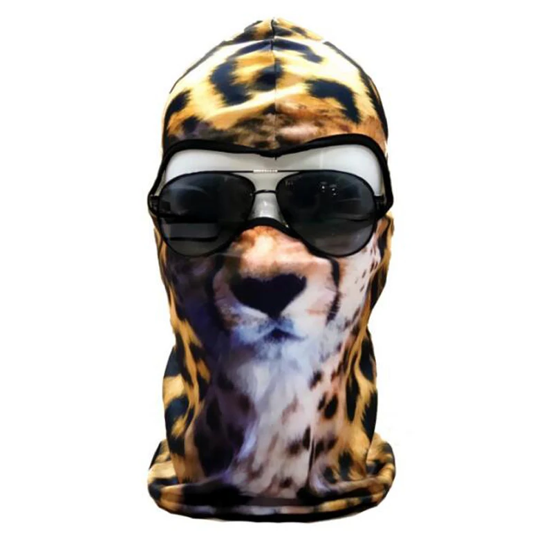 

Outdoor Dustproof 3D Animal Mask Soft Breathable Cycling Riding Running Windproof Sports Neck Warmer Skull Printing Headwear