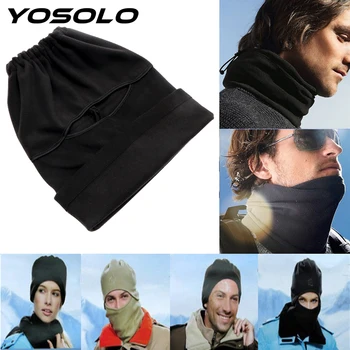 

Motorcycle Face MaskFull Face Cover Cap Fleece Mask Winter Warm Stopper Hat Windproof Hat Balaclava Black for Man Woman