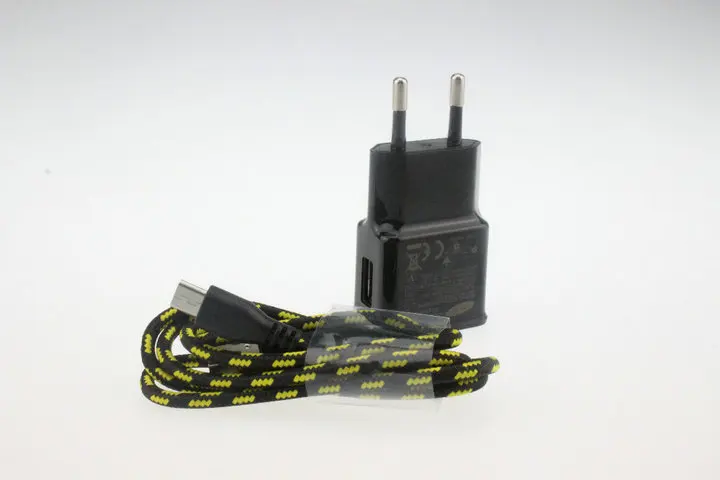 20 шт. EU plug AC домашнее настенное зарядное устройство+ нейлоновый плетеный кабель V8 Micro USB для samsung Galaxy S7 LG G5 htc 10