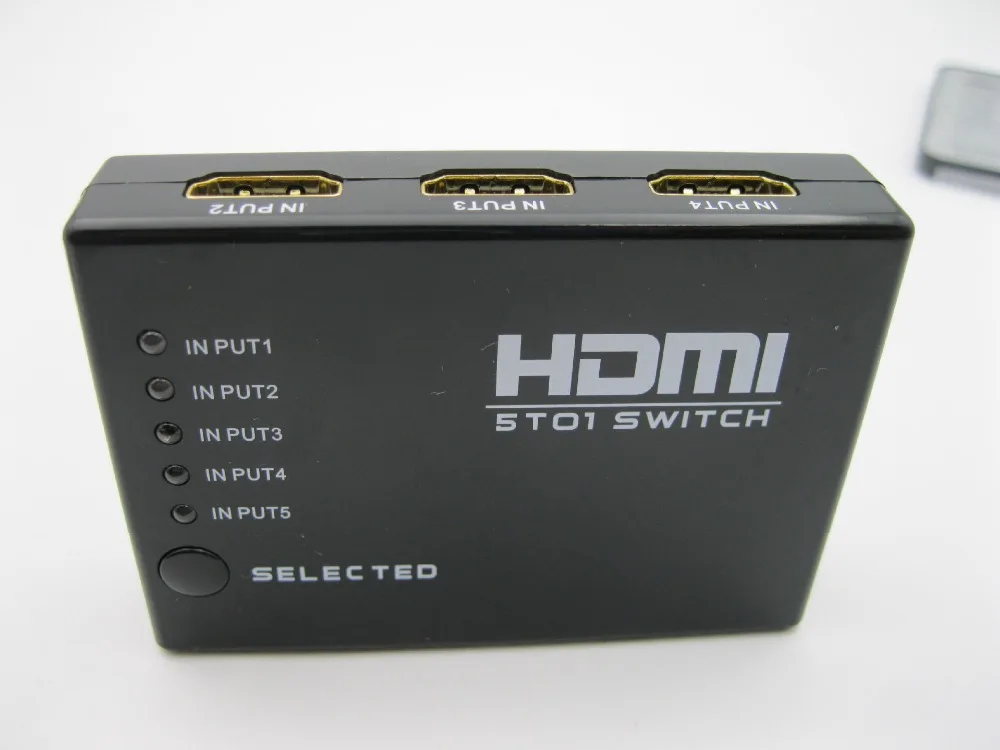 New Mini 4K*2K 5 Port HDMI Switch 5x1 HDMI Switcher 3 input 1 output Splitter HDMI Port for HDTV 1080P Video with Remote control