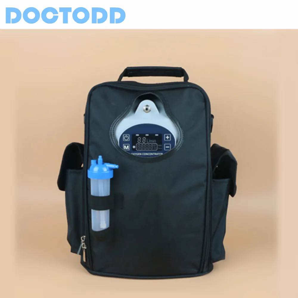 

Infrared Romote Control 5L Oxygen Concentrator Lithium Battery Oxygen Genenrator 1 Hours Running Health Care Medical O2 Machine