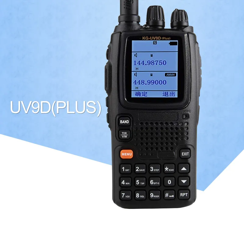 Рация KG-UV9D VHF136-174MHz и UHF400-512MHz двухдиапазонного радио (дуплексный режим) Твин группы TX, семь групп RX двухстороннее радио