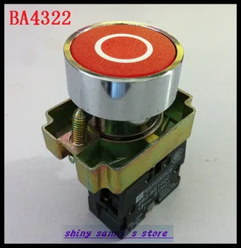 

4Pcs/Lot BA4322 XB2-BA4322 1 NC Momentary Red Sign Flush Pushbutton