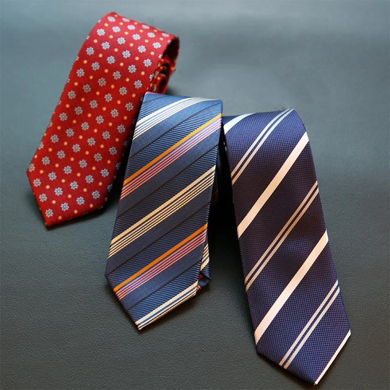 7 см полиэстер Полосатый галстук в горошек Галстуки сплошной Бизнес галстук для Для мужчин свадебные Gravatas Повседневное модные костюмы