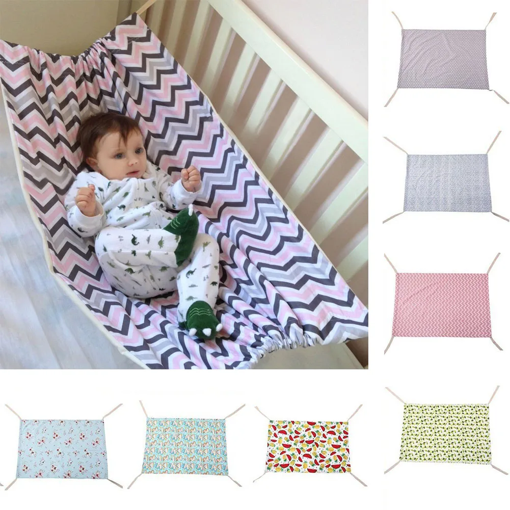 

Infant Baby Hammock For Newborn Kid Sleeping Bed Safe Detachable Baby Cot Crib Elastic Hammock With Adjustable Net
