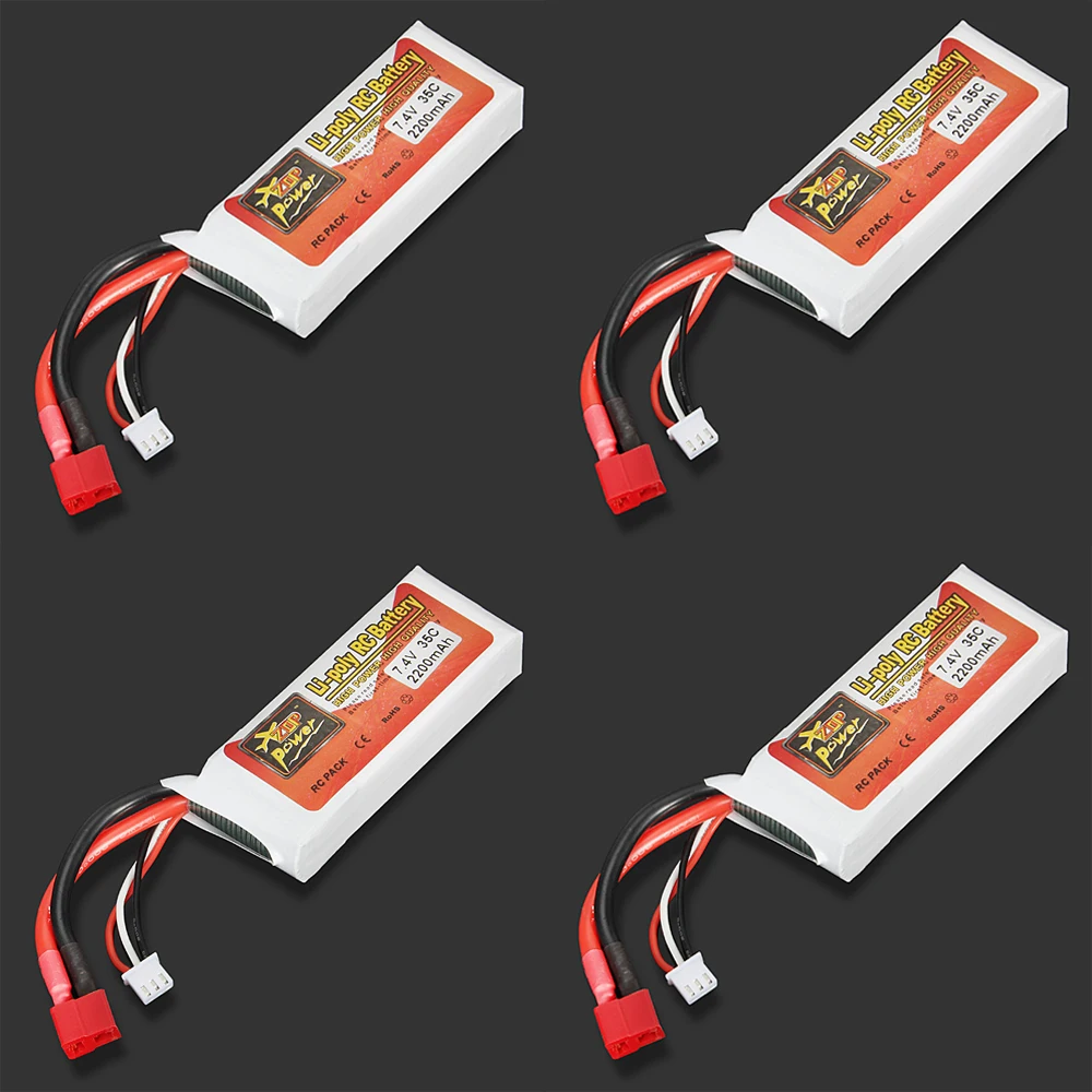 

1pcs Rechargeable High quality Lipo Battery ZOP Power 7.4V 2200mAh 35C 2S Lipo Battery TPlug For RC Model