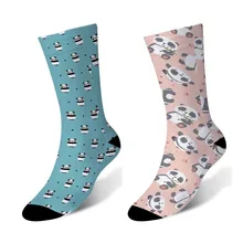 Женские короткие носки хлопковые забавные женские носки до голени Harajuku Happy socks новинка синий желтый розовый meias Sock 6JQ-ZWL12