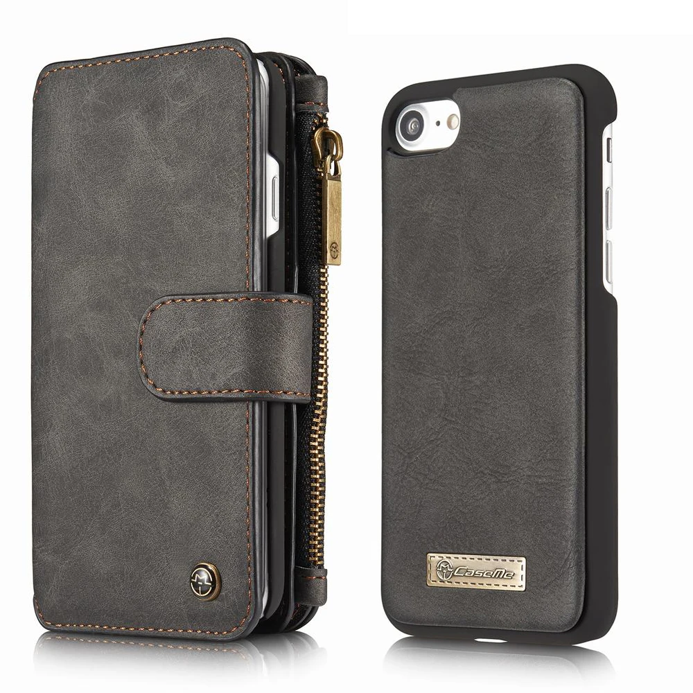 bilder für Für Luxus Echtes Leder iPhone 7 Plus Fall Brieftasche Reißverschluss Magnetische abdeckung Für Coque iPhone 7 7 S Plus Fall Flip Kartenhalter tasche bilder für Für Luxus Echtes Leder iPhone 7 Plus Fall Brieftasche Reißverschluss Magnetische abdeckung Für Coque iPhone 7 7 S Plus Fall Flip Kartenhalter tasche
