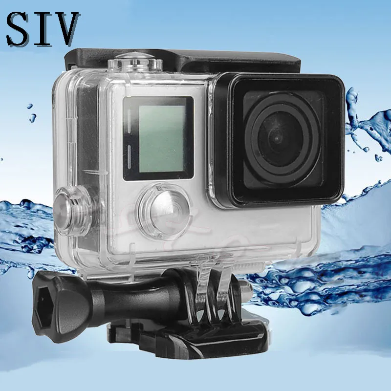 

SIV 1 pc SIV New Underwater Waterproof Diving Protective Housing Case Cover For GoPro Hero 4